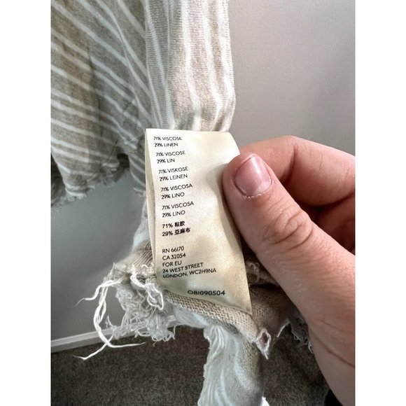 FREE PEOPLE Between The Lines Striped Tunic Dress $78 Retail Size LG - Picture 3 of 5